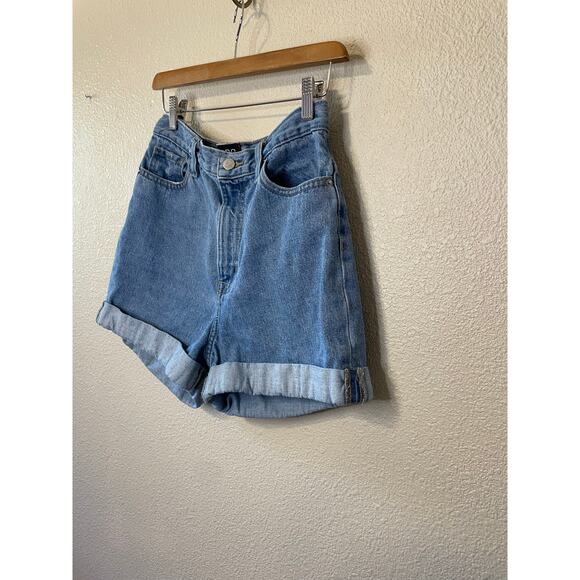 BDG Urban Outfitters Rolled Classic Mom High Rise Denim Shorts Size 27 Summer - Picture 10 of 12